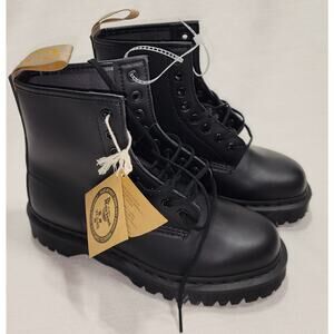 Dr. Martens Vegan Leather ALL BLACK UNISEX US SIZE (7M) AND (8W)